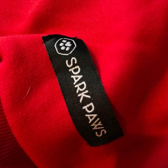 NEW WITH TAGS!! Spark Paws, Dog Size Large, Red, Fleece Hoodie - Picture 9 of 12